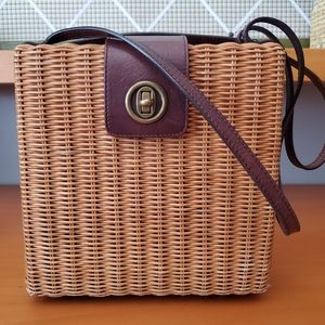 HOBO BOHO Vintage Style Rattan Woven Bag